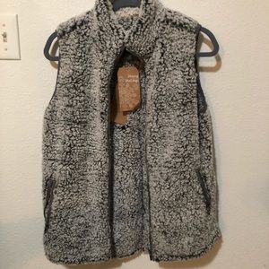 Super cute furry vest new with tags!